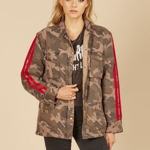 vintage Havannah fleece lined camo Sherpa lined coat size small